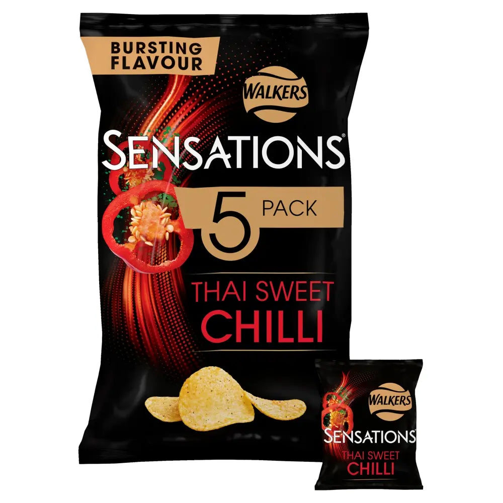 Walkers Sensations Thai Sweet Chilli - 25g - Pack of 5