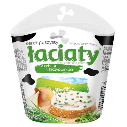 Mlekpol Laciaty Onion Chive Whipped Cream Cheese - 150g