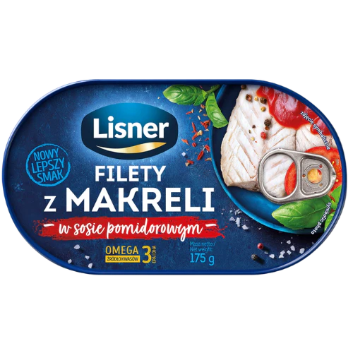 Lisner Mackerel Fillet In Tomato Sauce - 175g