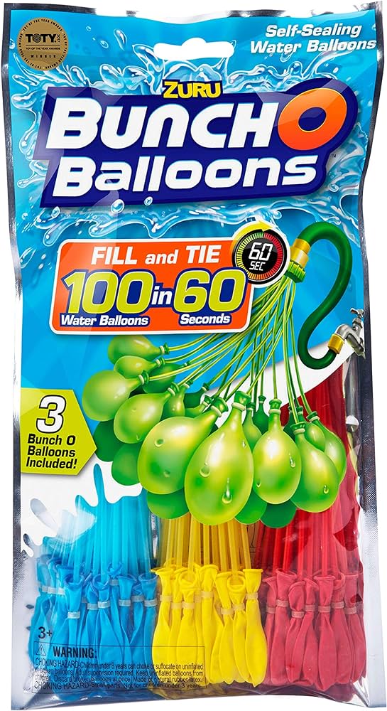 ZURU Bunch 100 Water Balloons Gun in 60 seconds Party Pack