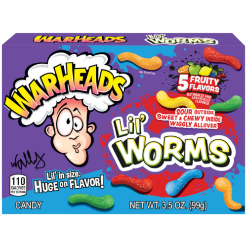 Warheads Theatre Box Lil Worms - 99g