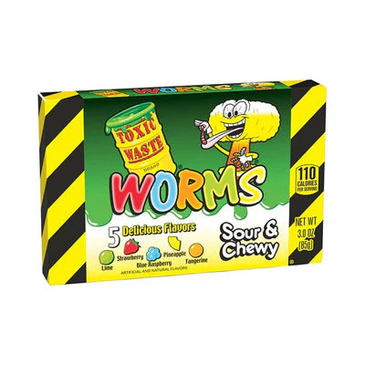 Toxic Waste Gummy Worm Theatre Box - 85g