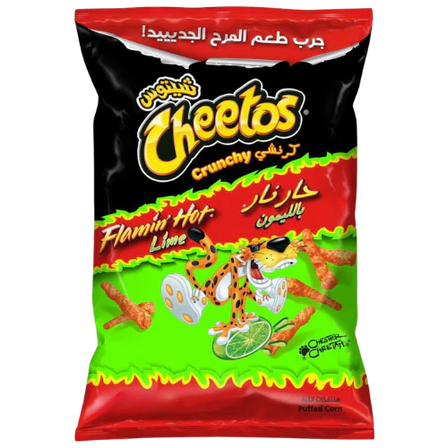 Cheetos Crunchy Flamin Hot Lime Green - 190g