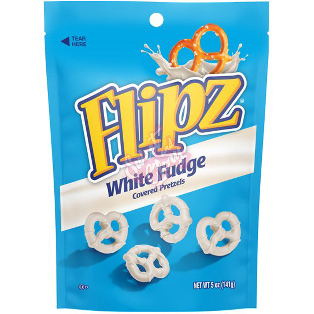 Flipz White Fudge Pretzel Stand-up Pouch - 141g