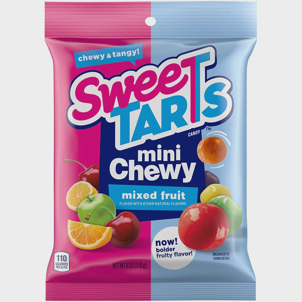 Sweetarts Mini Chewy Mixed Fruit Candy Peg Bag - 170g