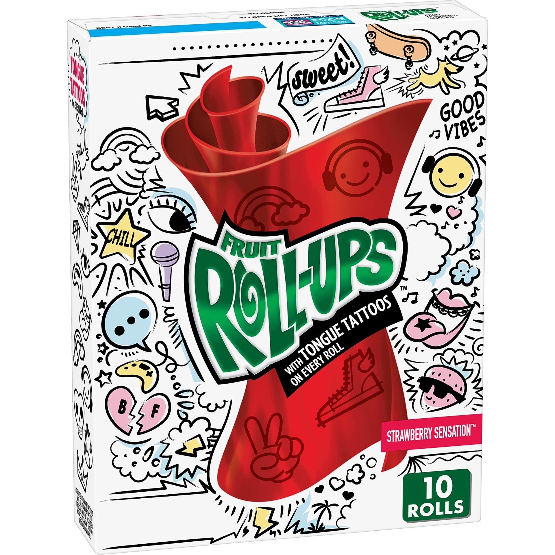 Fruit Roll-Ups Strawberry Sensations - 141g - Greens Essentials