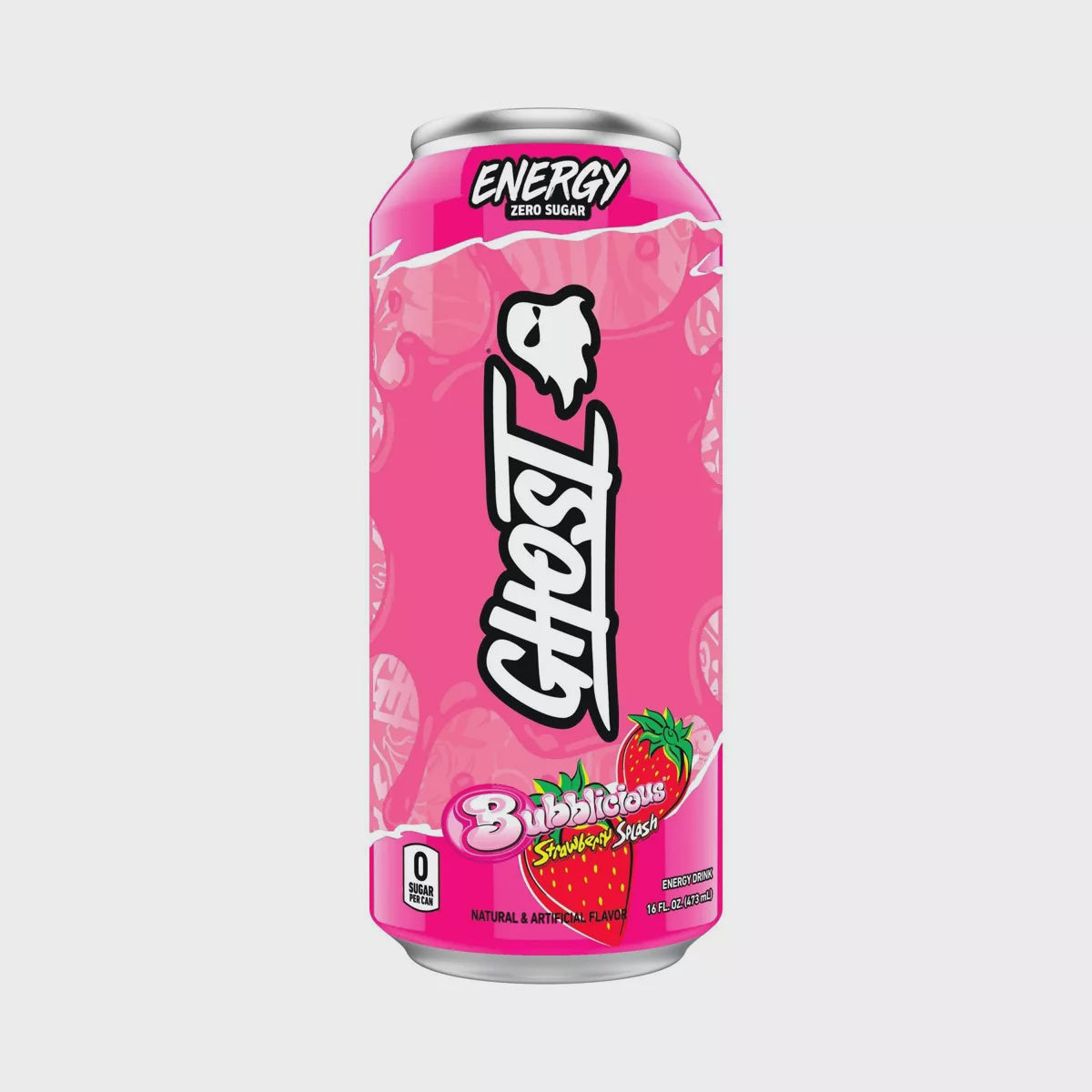 Ghost Energy Bubblicious Strawberry Splash Energy Drink - 473ml