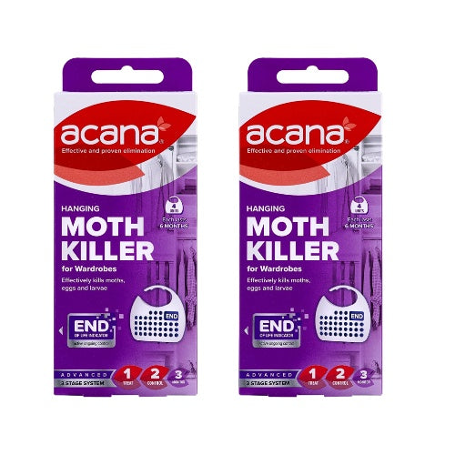 Acana Hanging Moth Killer and Lavender Freshener - (Pack of 2)