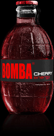 Bomba Cherry Energy glass Grenade - 250ml