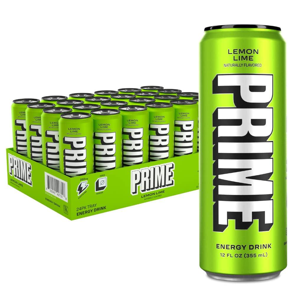 Prime Energy Drink Lemon Lime - 355ml - Case of 24 - Greens Essentials
