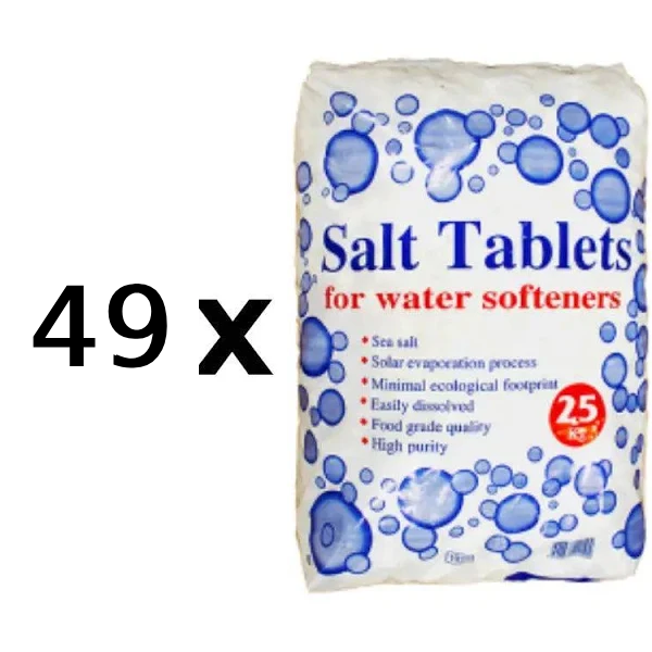 49 x MAC Salt Tablets For Water Softener - 25kg (Free Nationwide Delivery)